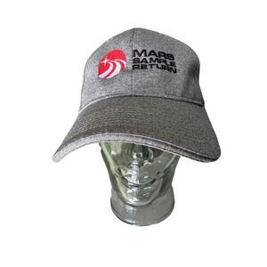 NASA Mars Sample Return Hat Gray Snapback Sport Tek Embroidered Cap Space ESA